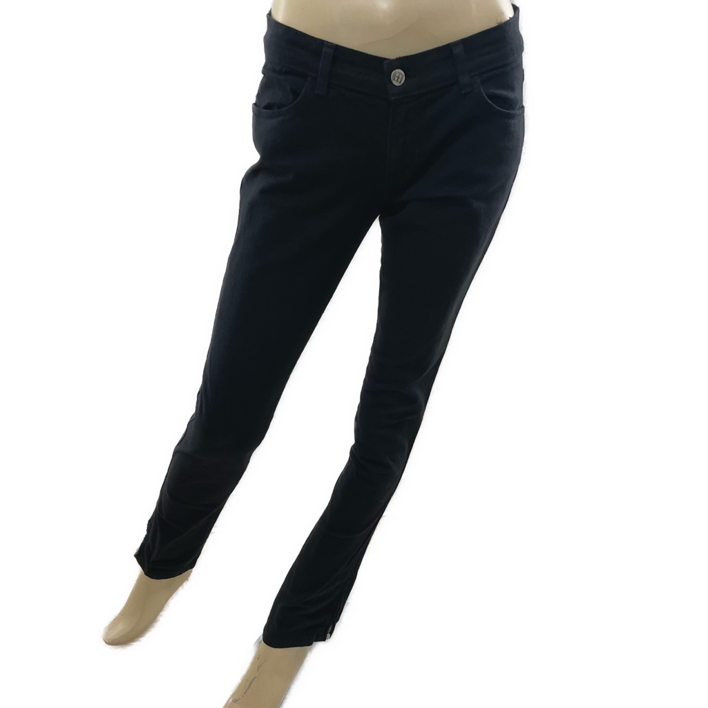 Ksubi- Black Skinny Jeans With Zipper Ankles- 30